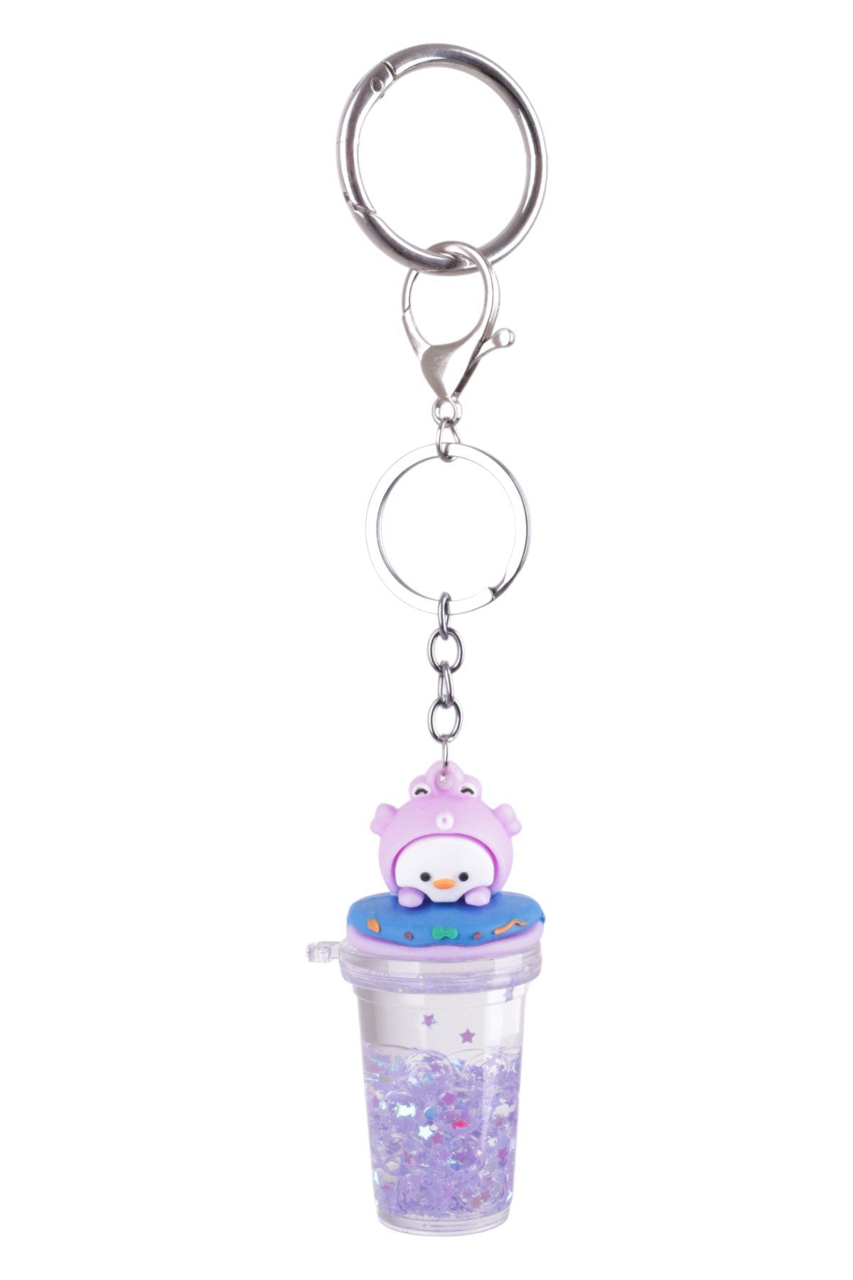 Sevimli Penguen Figürlü Simli Charm