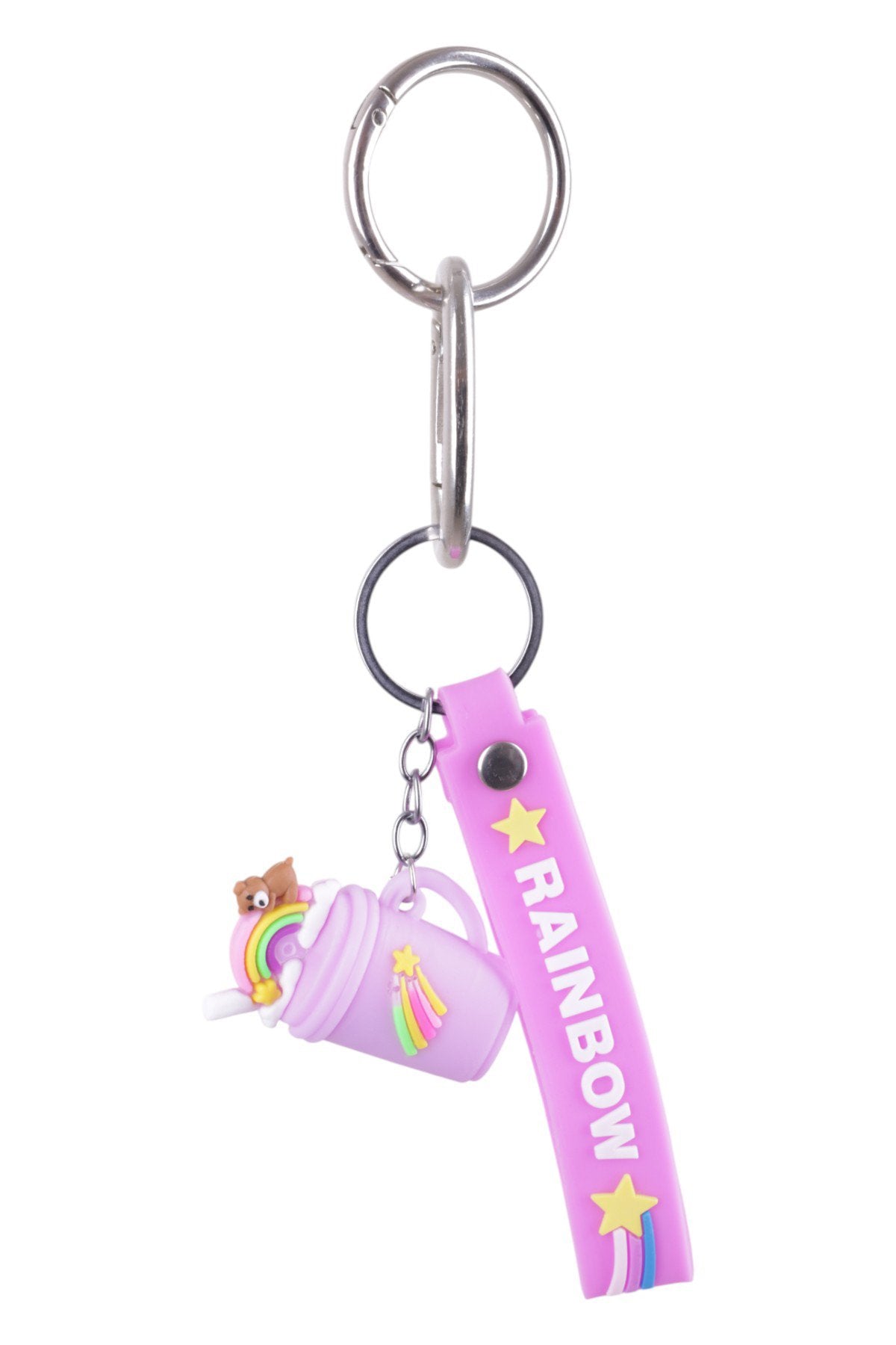 Renkli Rainbow Tasarımlı Silikon Charm