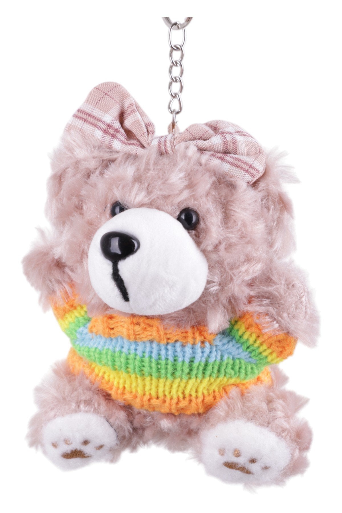 Renkli Kazaklı Sevimli Peluş Ayıcık Charm