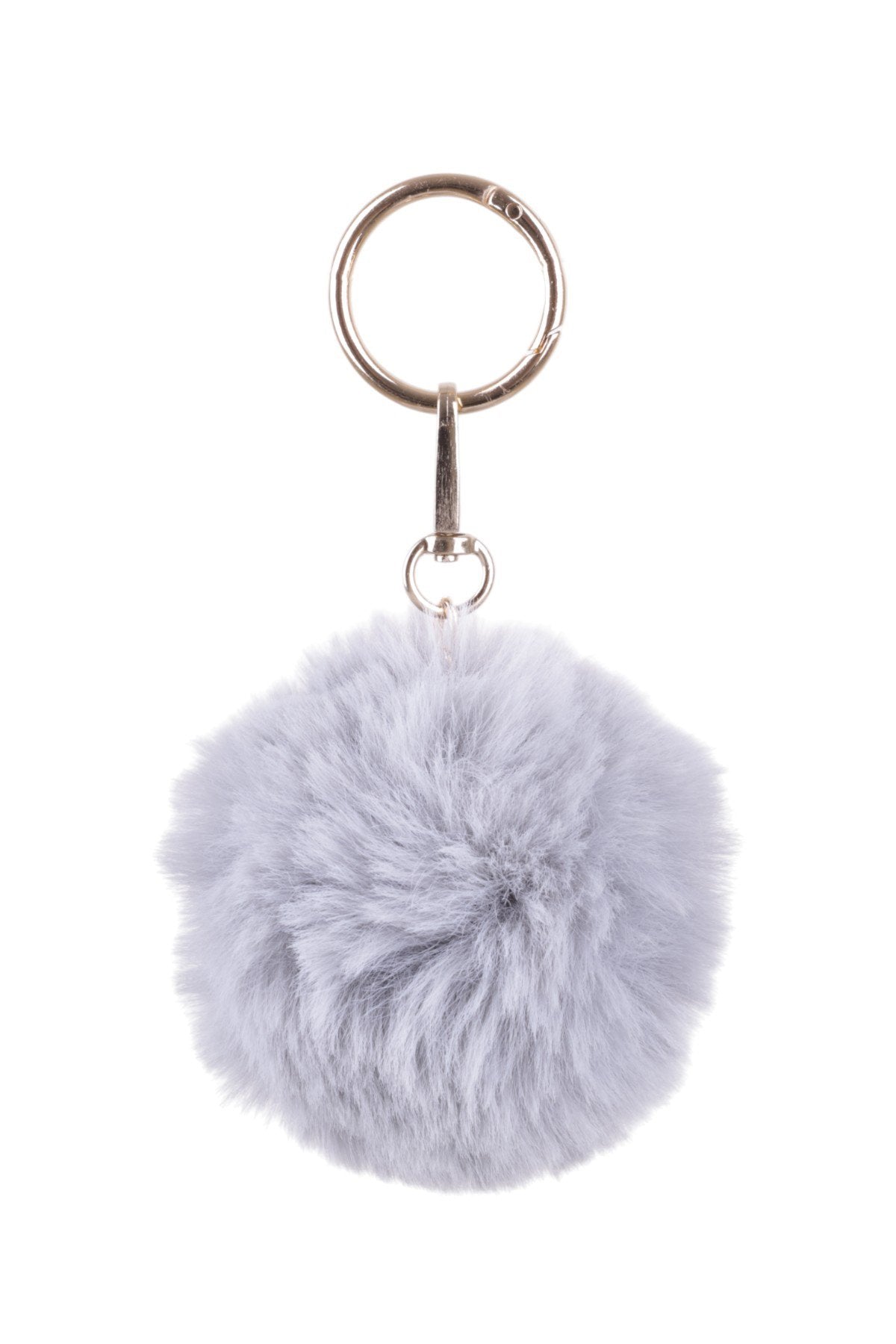 Yumuşacık Gri Peluş Ponpon Charm