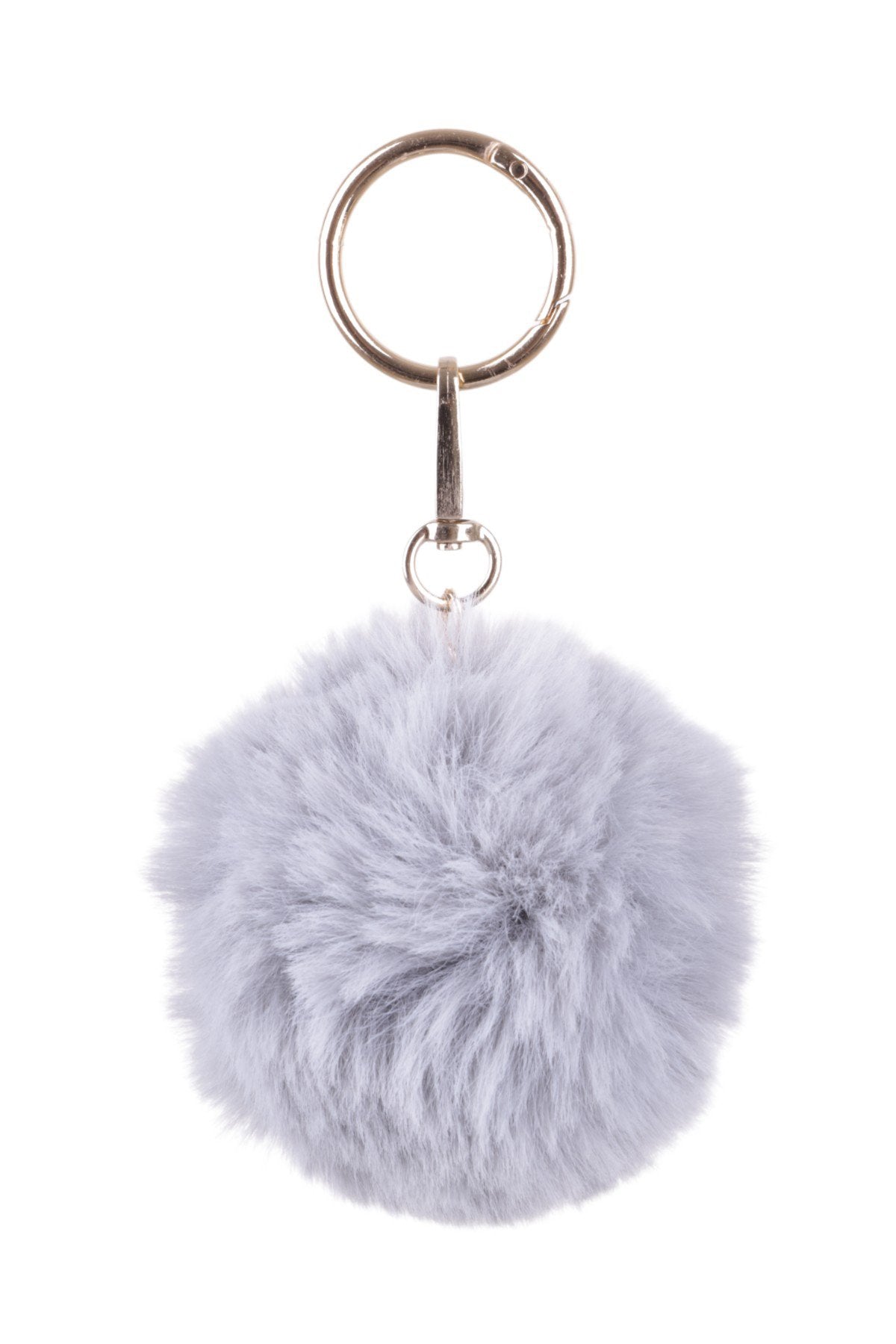 Yumuşacık Gri Peluş Ponpon Charm