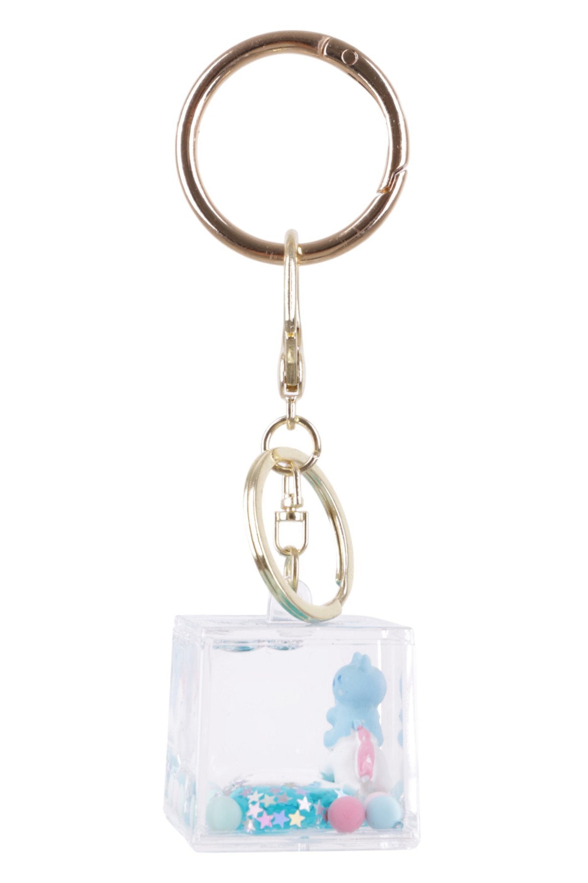 Sevimli Dinozor Figürlü Sıvılı Şeffaf Charm