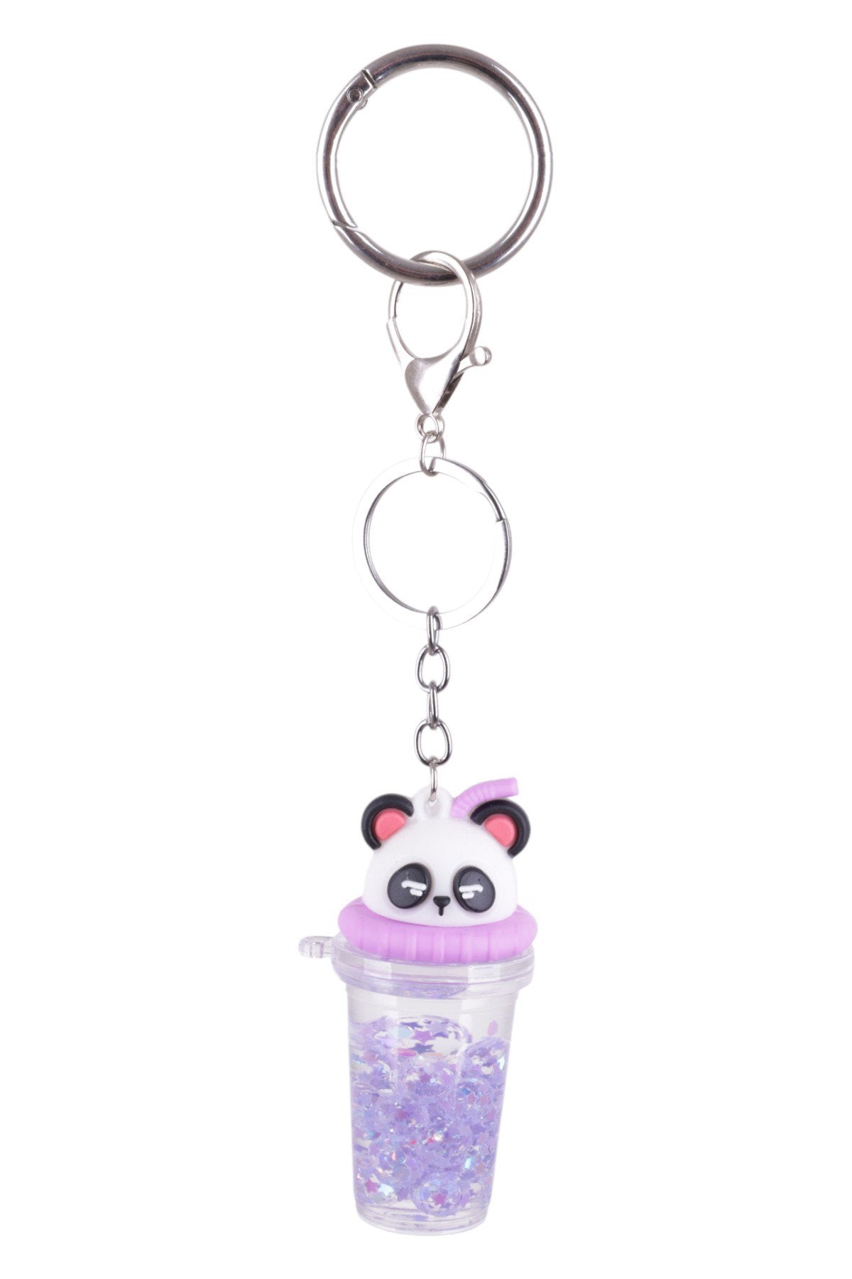 Panda Tasarımlı Simli Charm – Sevimli ve Renkli Aksesuar