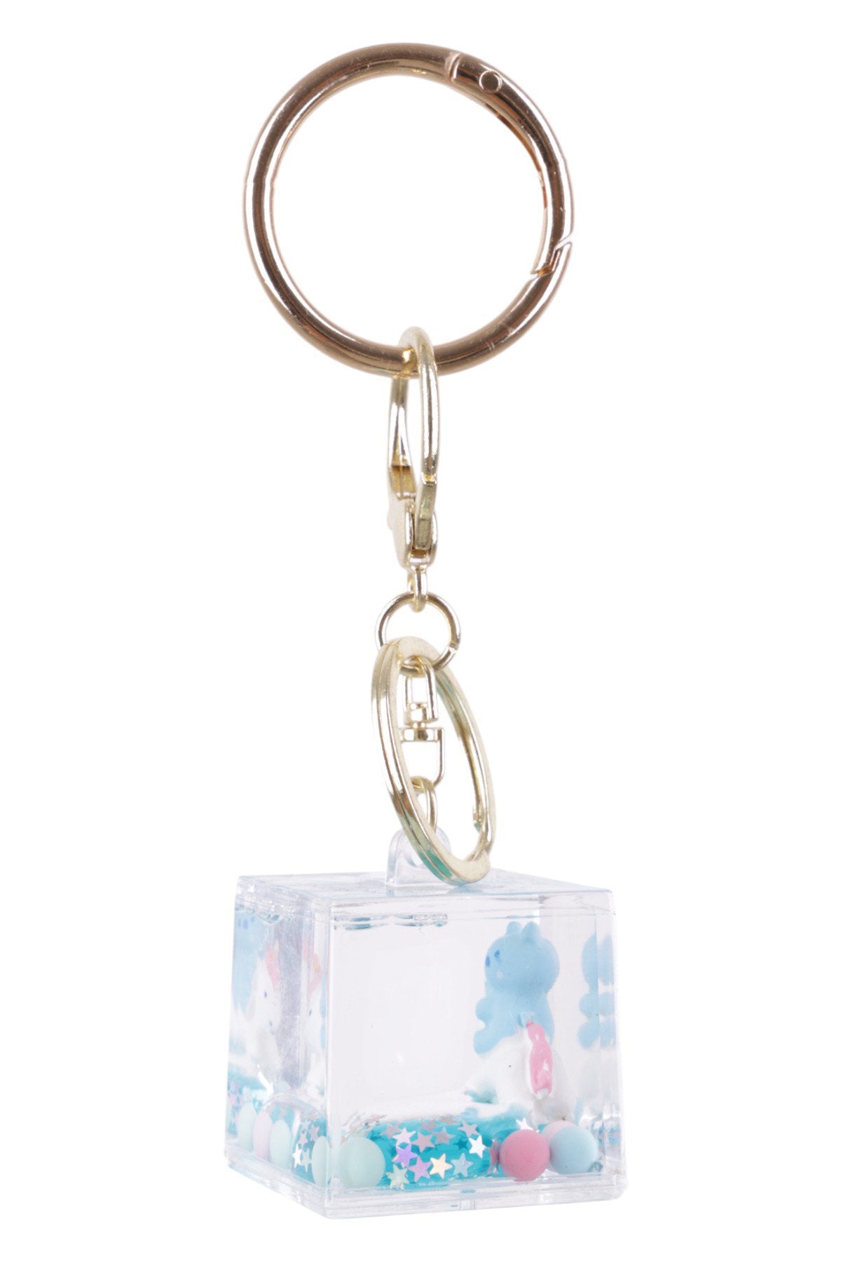 Sevimli Dinozor Figürlü Sıvılı Şeffaf Charm