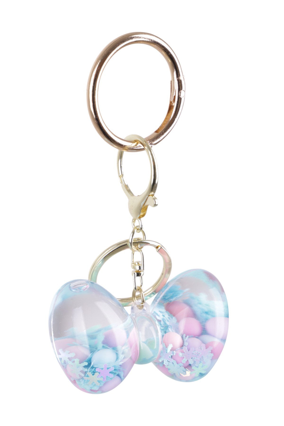 Pastel Renkli Şeffaf Fiyonk Charm