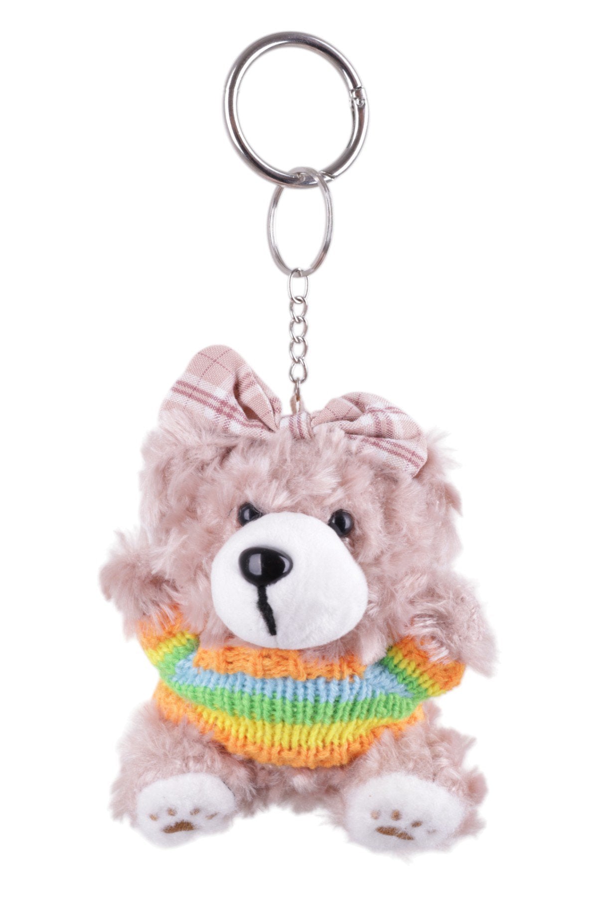 Renkli Kazaklı Sevimli Peluş Ayıcık Charm