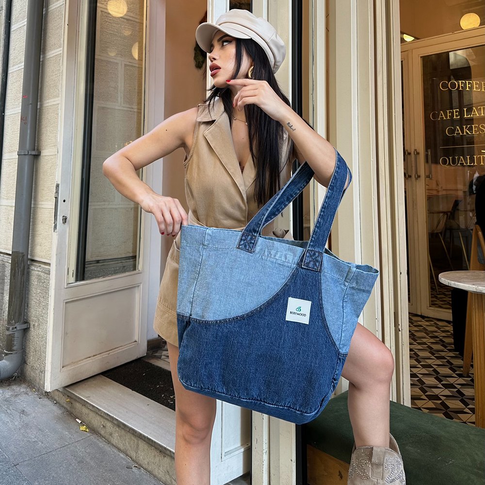 Gemini - Koyu Mavi - Ters Kot BeryBag