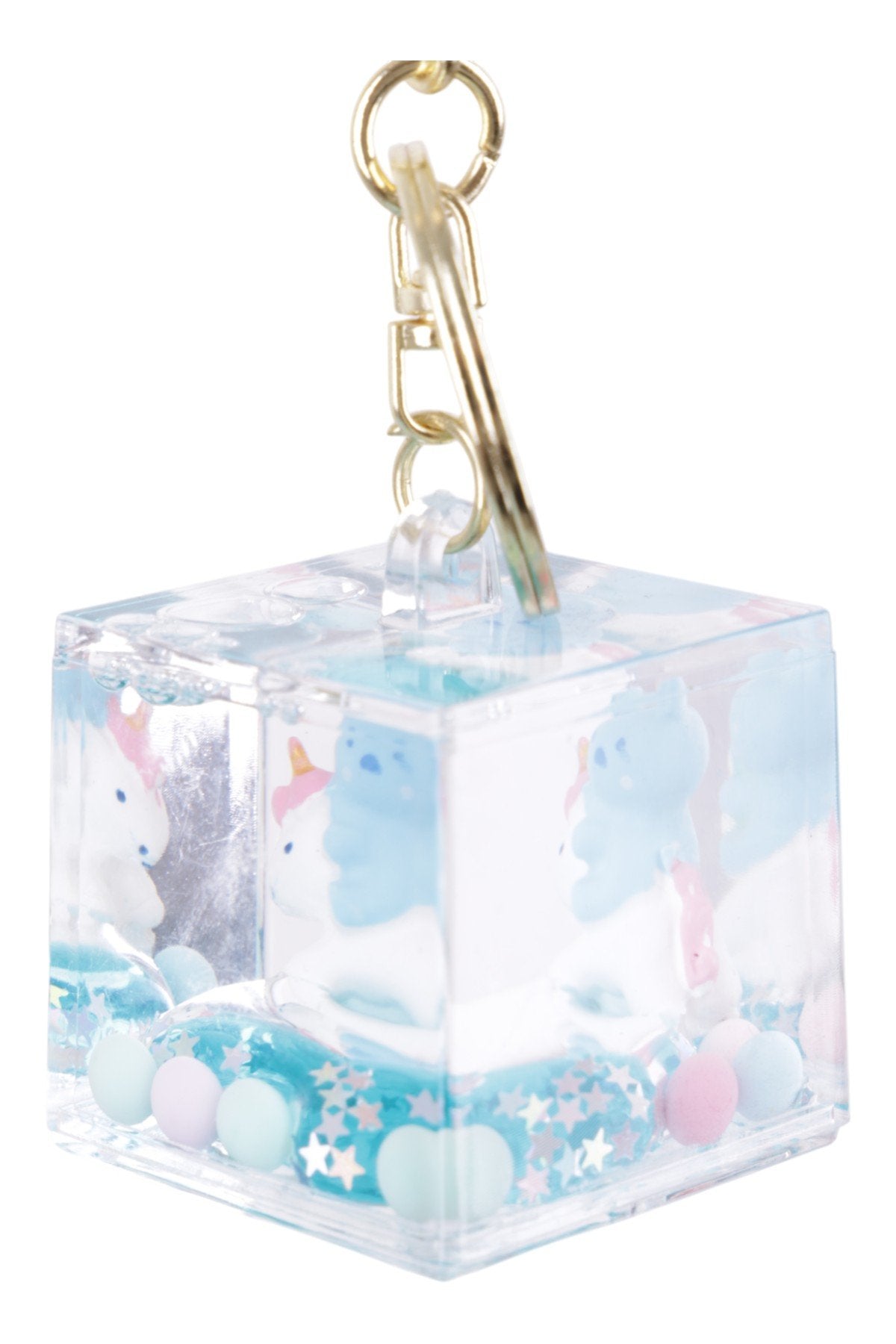 Sevimli Dinozor Figürlü Sıvılı Şeffaf Charm