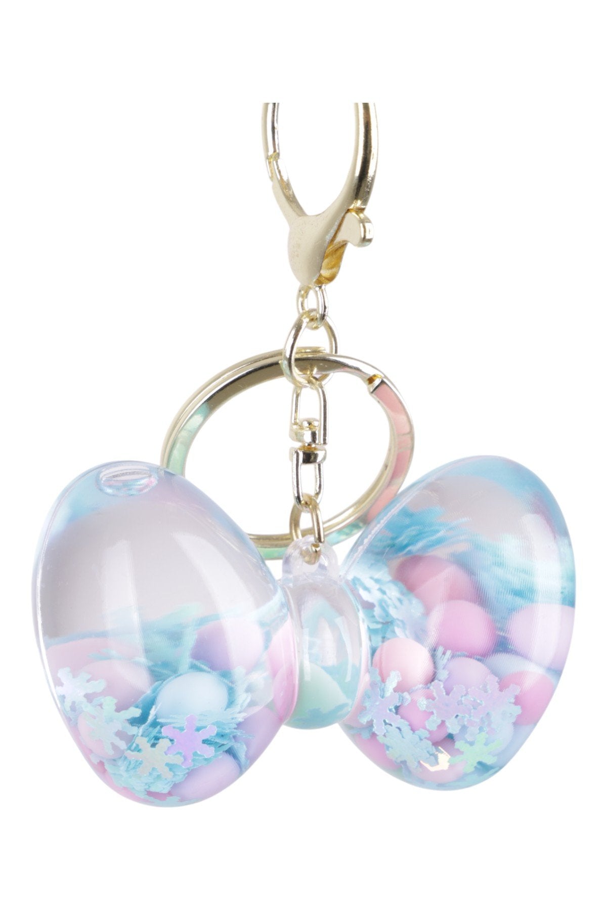 Pastel Renkli Şeffaf Fiyonk Charm