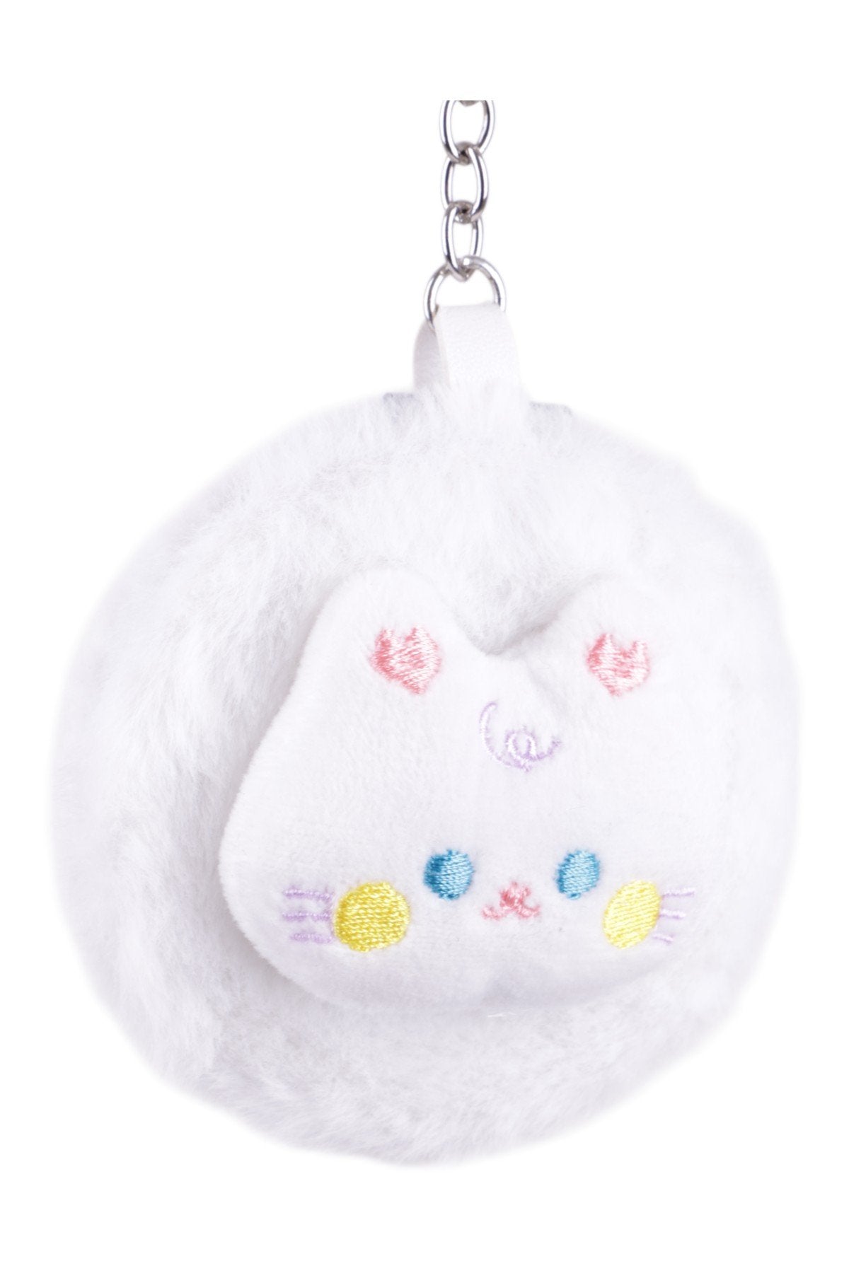Aynalı Sevimli Peluş Kedi Figürlü Charm