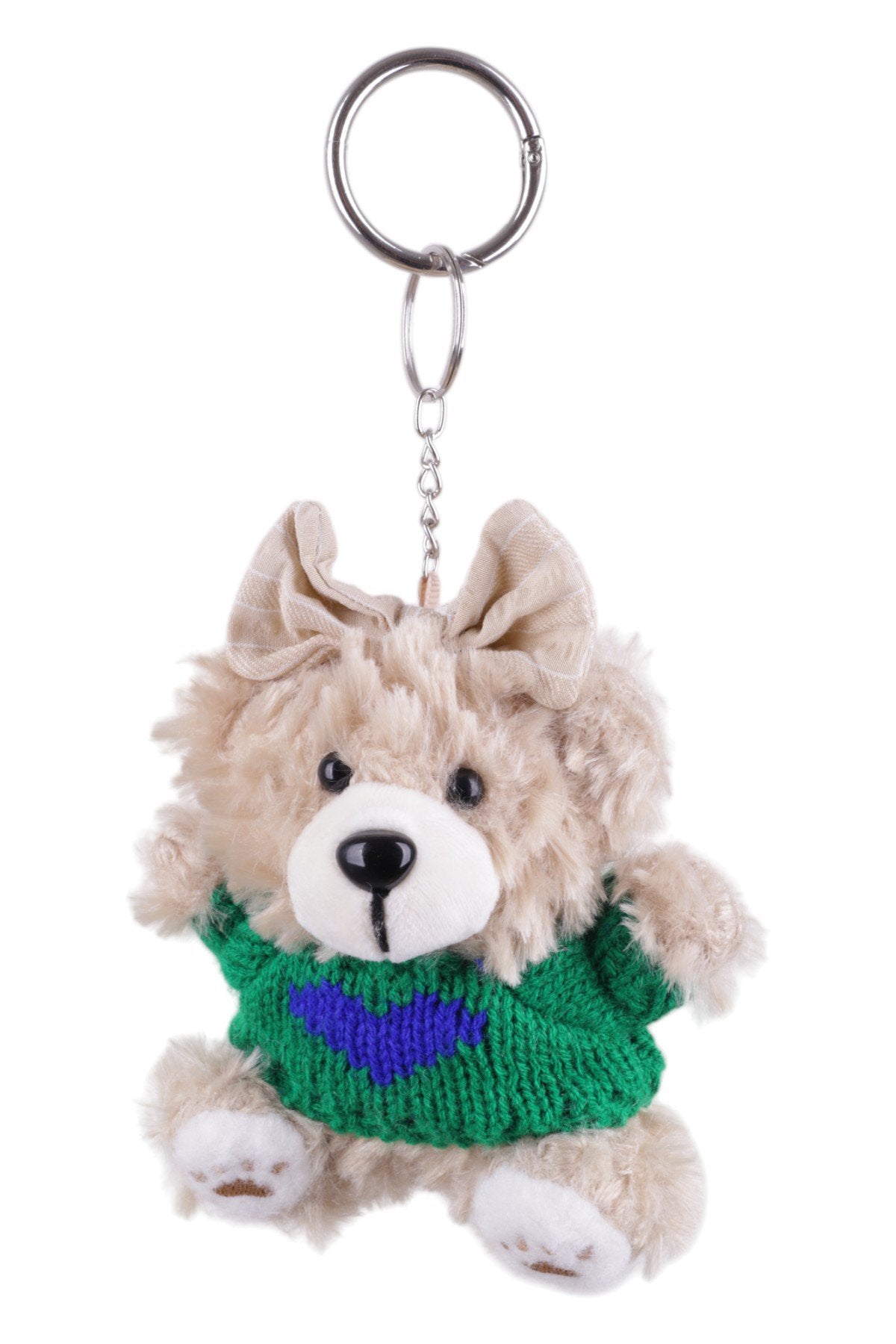 Sevimli Yeşil Kazaklı Peluş Ayıcık Charm