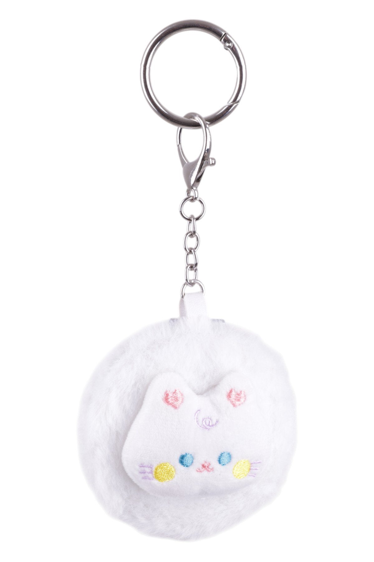 Aynalı Sevimli Peluş Kedi Figürlü Charm