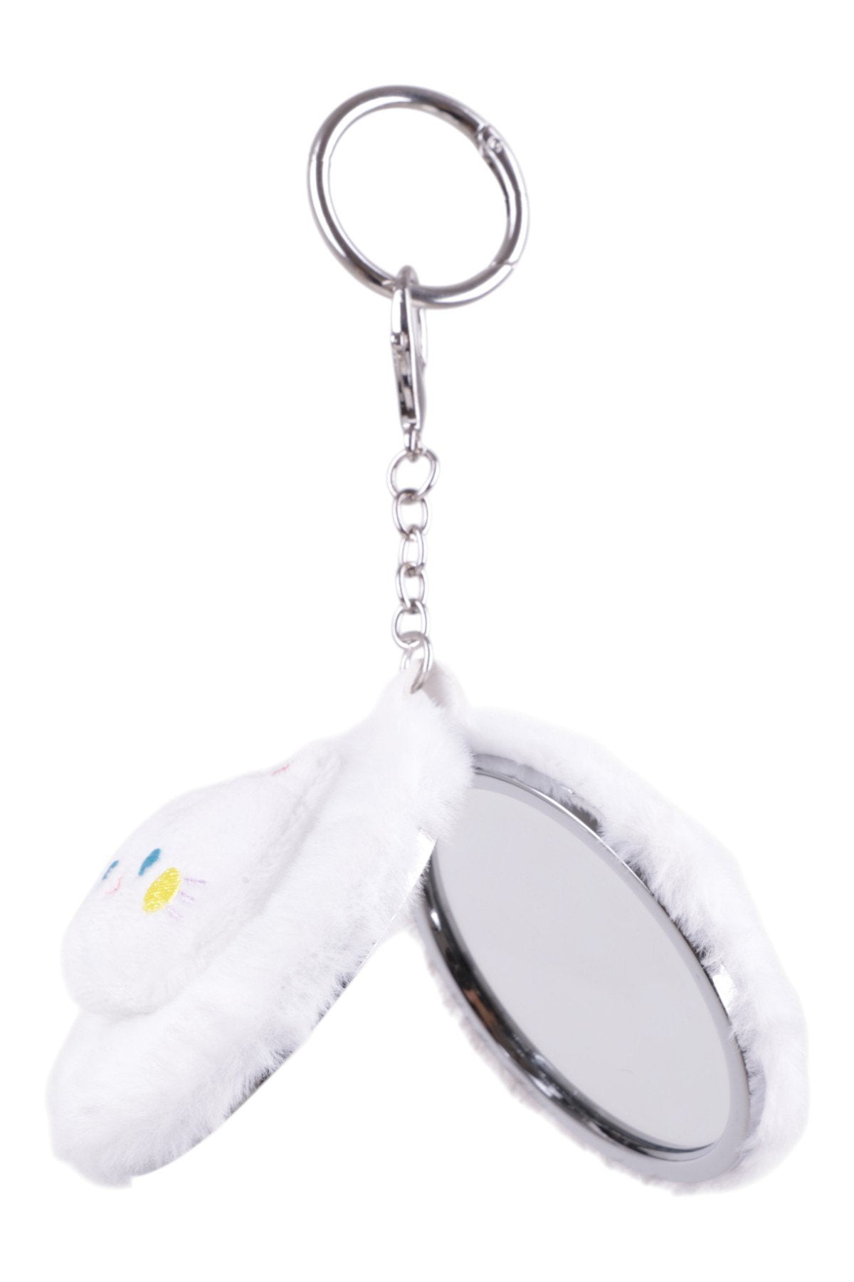 Aynalı Sevimli Peluş Kedi Figürlü Charm