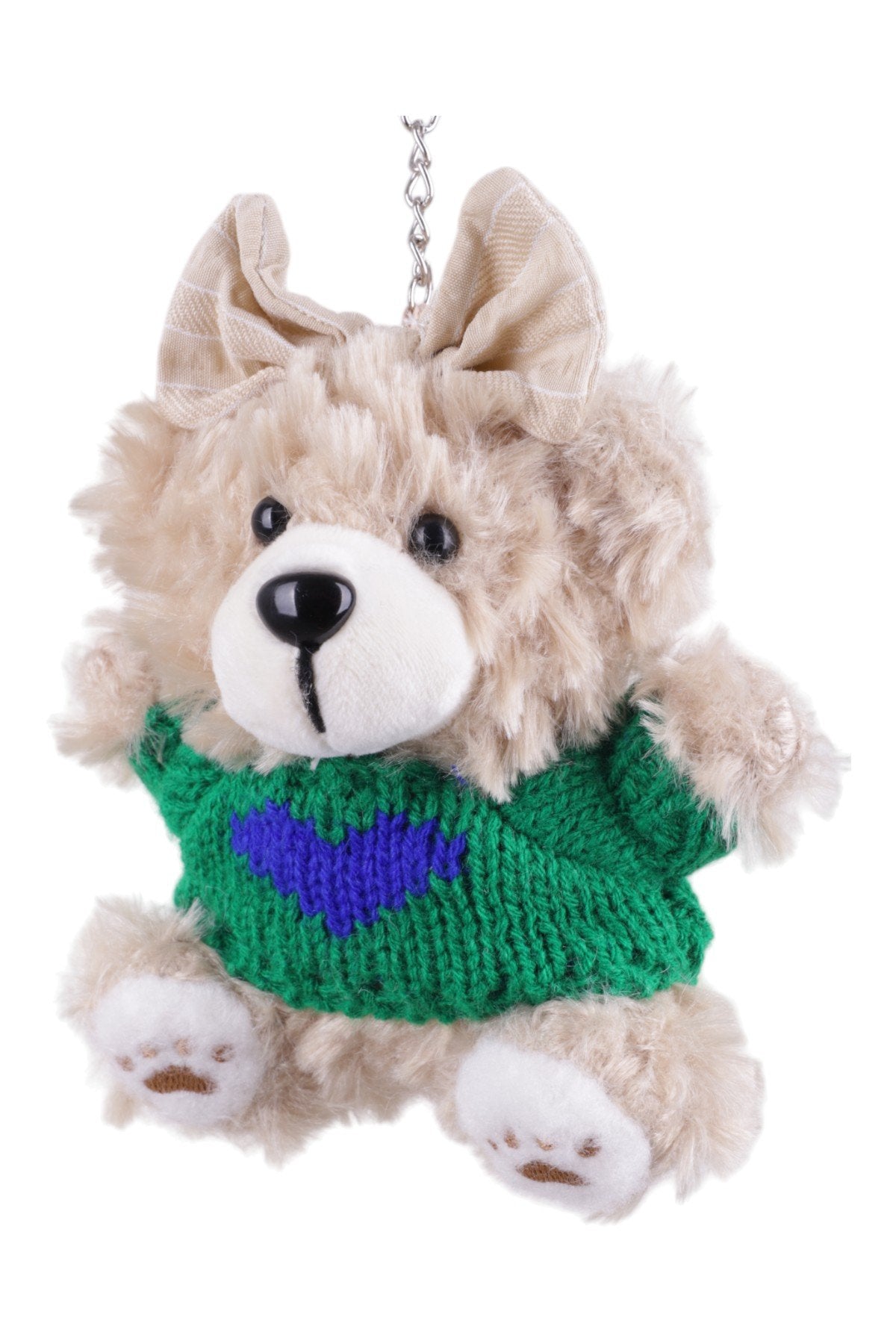 Sevimli Yeşil Kazaklı Peluş Ayıcık Charm