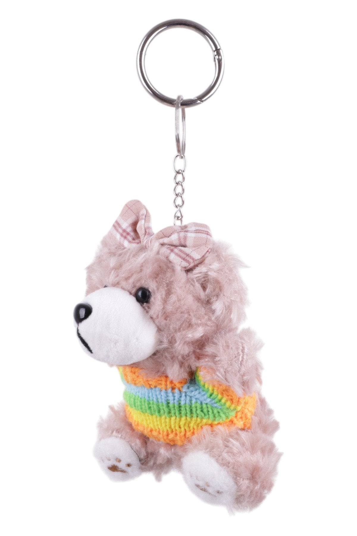 Renkli Kazaklı Sevimli Peluş Ayıcık Charm