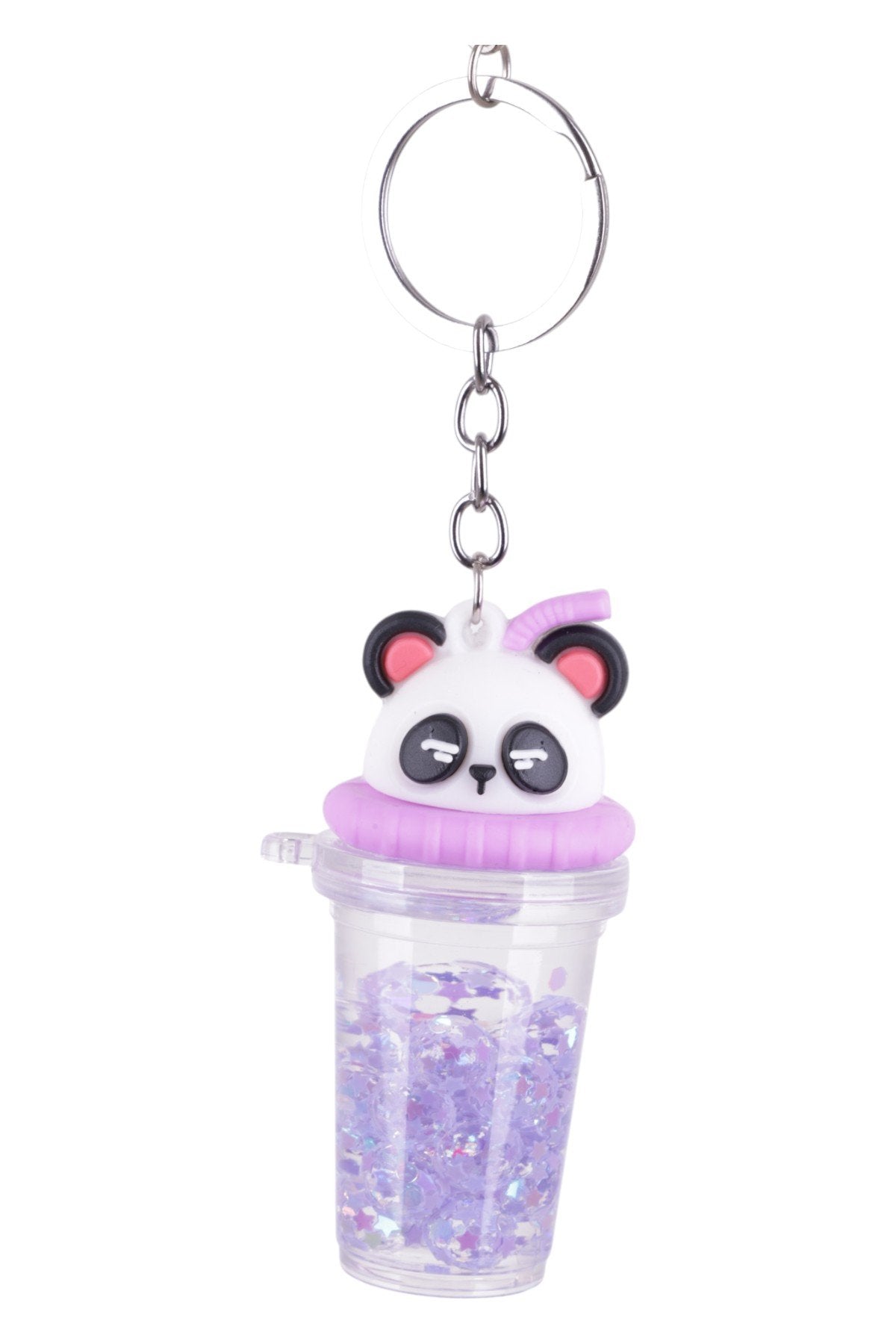 Panda Tasarımlı Simli Charm – Sevimli ve Renkli Aksesuar